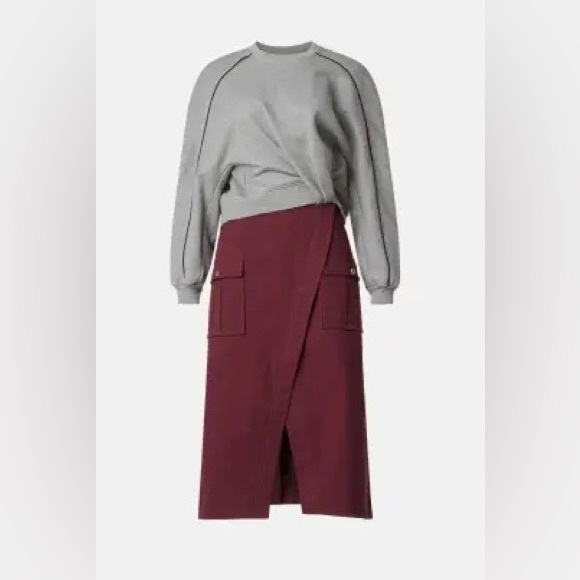 3.1 Phillip Lim Pants - 3.1 Phillip Lim Long Sleeve Draped Knit Dress, S